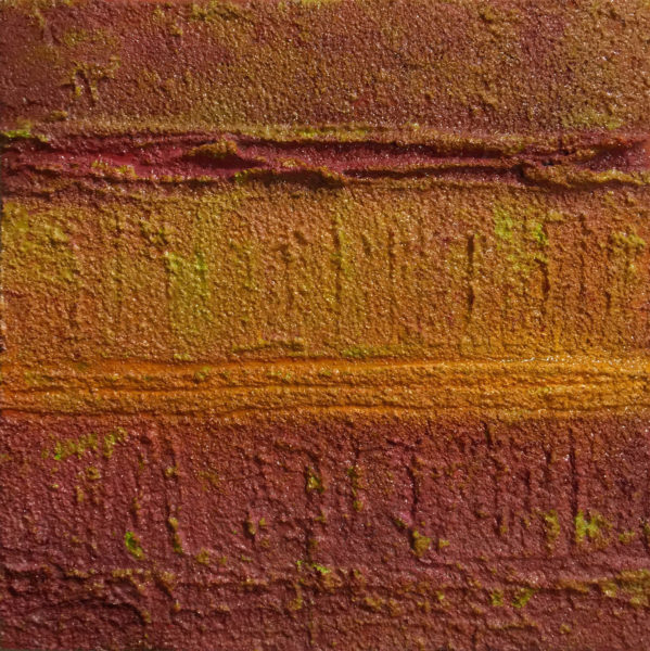 Lalibela, Ethiopia 5 8” x 8” Texture & Acrylic on canvas